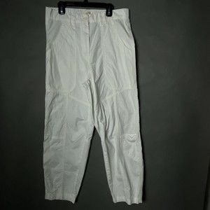 Maeve pants women's 8 White pockets Cargo Straight Leg belt loops